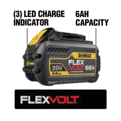 Power Tool Batteries DEWALT FLEXVOLT 20-Volt/60-Volt MAX Lithium-Ion 6.0Ah Battery Pack (3-Pack) -Deals Power Tool Accessories Store dewalt power tool batteries dcb606 3 e1 1000