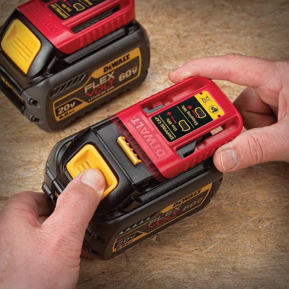 Power Tool Batteries DEWALT FLEXVOLT 20-Volt/60-Volt MAX Lithium-Ion 6.0Ah Battery Pack (4-Pack) 12 Power Tool Batteries DEWALT FLEXVOLT 20-Volt/60-Volt MAX Lithium-Ion 6.0Ah Battery Pack (4-Pack) - Image 10