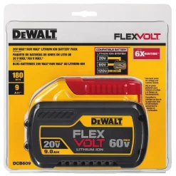 Power Tool Batteries DEWALT FLEXVOLT 20-Volt/60-Volt MAX Lithium-Ion 9.0Ah Battery -Deals Power Tool Accessories Store dewalt power tool batteries dcb609 4f 1000