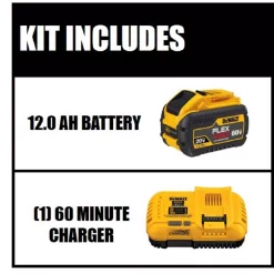 Power Tool Batteries DEWALT FLEXVOLT 20-Volt/60-Volt MAX Lithium-Ion 12.0Ah Battery With Fan Cooled Fast Charger -Deals Power Tool Accessories Store dewalt power tool batteries dcb612wdcb118 e1 1000