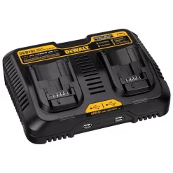 Power Tool Battery Chargers DEWALT 12-Volt To 20-Volt MAX Lithium-Ion Dual Port Jobsite Charging Station With (2) USB Ports