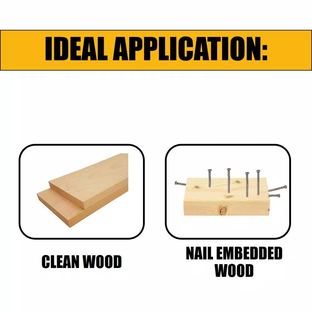 Saw Blades DEWALT 6 In. 18 Teeth Per In. Straight Back Bi-Metal Reciprocating Saw Blade (5-Pack) 4 Saw Blades DEWALT 6 In. 18 Teeth Per In. Straight Back Bi-Metal Reciprocating Saw Blade (5-Pack) - Image 2