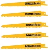 Saw Blades DEWALT 6 In. 5/8 Teeth Per In. Taper Back Bi-Metal Reciprocating Saw Blade (5-Pack) -Deals Power Tool Accessories Store dewalt reciprocating saw blades dw4847 64 1000