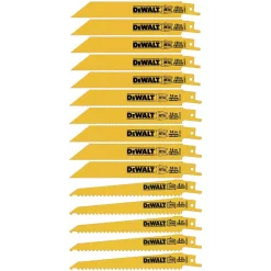 Saw Blades DEWALT Bi-Metal Reciprocating Saw Blade Set (15-Piece) With Tough Case