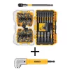 Drill Bits DEWALT MAXFIT Steel Screwdriving Bit Set (60-Piece) With Bonus MAXFIT Right Angle Magnetic Attachment -Deals Power Tool Accessories Store dewalt screwdriver bits dwamf60wdwara60 64 1000