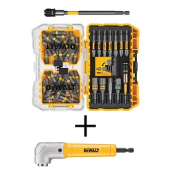 Drill Bits DEWALT MAXFIT Steel Screwdriving Bit Set (60-Piece) With Bonus MAXFIT Right Angle Magnetic Attachment