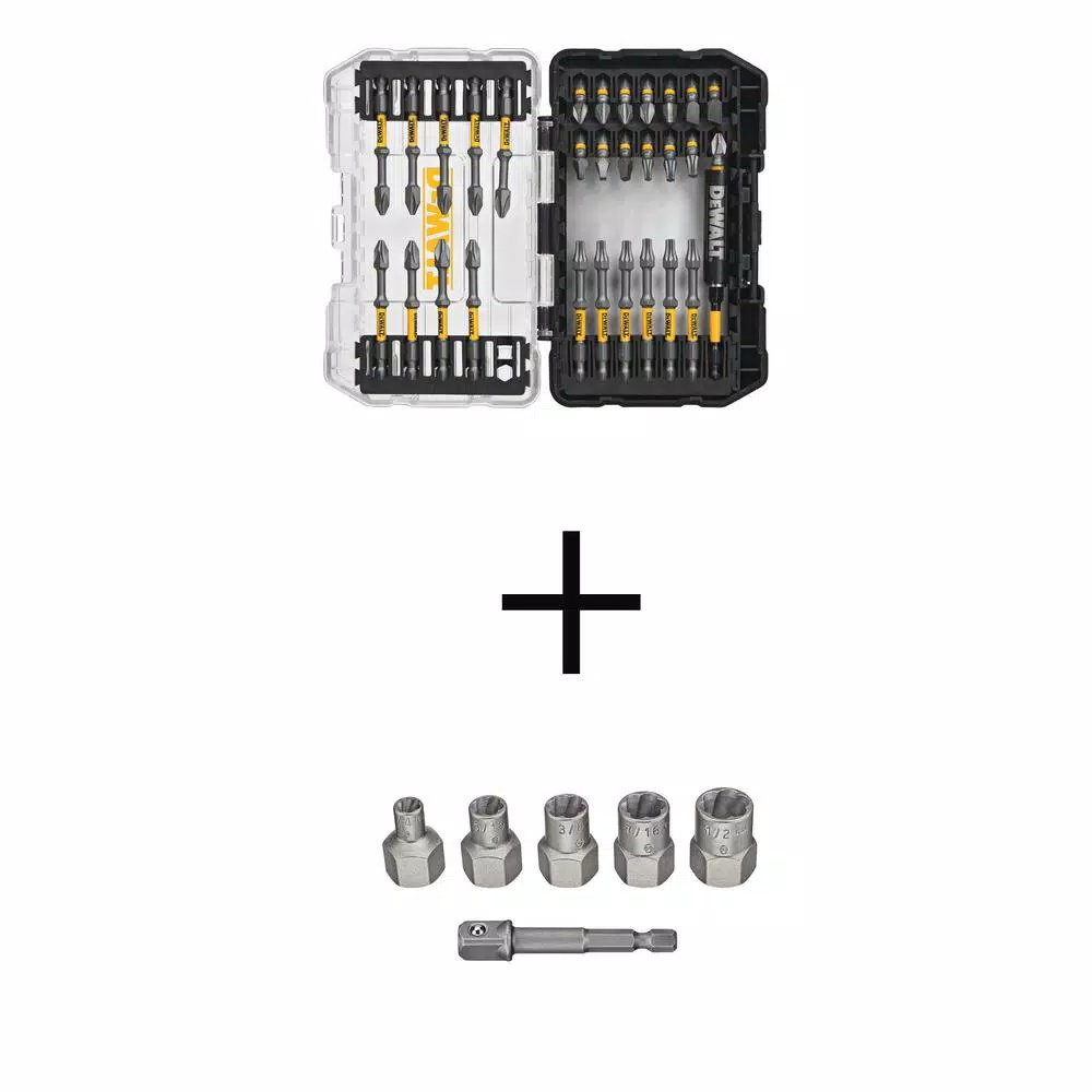 Drill Bits DEWALT MAX IMPACT Screwdriving Set (30-Piece) With MAX IMPACT Extractor Set (5-Piece) 3 Drill Bits DEWALT MAX IMPACT Screwdriving Set (30-Piece) With MAX IMPACT Extractor Set (5-Piece)