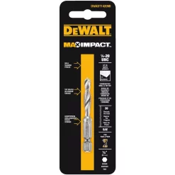 Drill Bits DEWALT MAX IMPACT 1/4 In. – 20 In. Drill Tap Bit