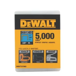 Fastening Tools DEWALT Heavy-Duty Hammer Tacker With Bonus 3/8 In. Heavy-Duty Staples (5000-Pack) -Deals Power Tool Accessories Store dewalt staple guns dwhtth450ta7065 1f 1000