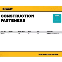 Fastening Tools DEWALT 1 In. Insulated Electrical Staples (540 Per Box) -Deals Power Tool Accessories Store dewalt staples drs18100 a0 1000
