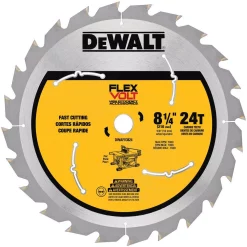Saw Blades DEWALT FLEXVOLT 8-1/4 In. 24-Teeth Carbide-Tipped Table Saw Blade