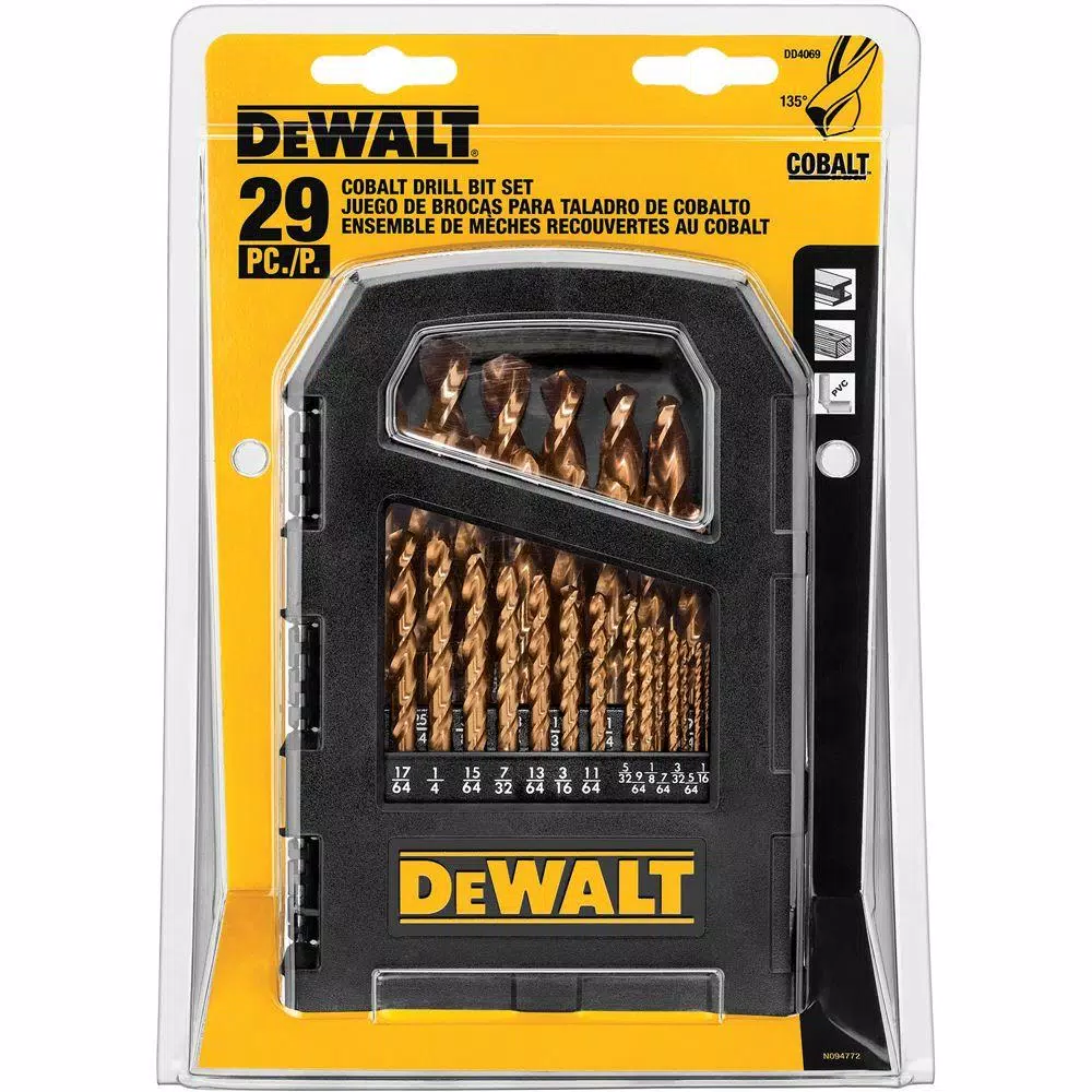 Drill Bits DEWALT Cobalt Set (29-Piece) 4 Drill Bits DEWALT Cobalt Set (29-Piece) - Image 2