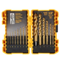 Drill Bits DEWALT Titanium Pilot Point Drill Bit Set (14-Piece)