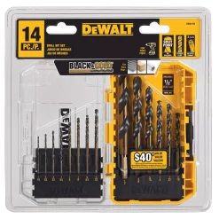 Drill Bits DEWALT Black And Gold Drill Bit Set (14-Piece) 15 Drill Bits DEWALT Black And Gold Drill Bit Set (14-Piece) -Deals Power Tool Accessories Store dewalt twist drill bits dwa1184 a0 1000