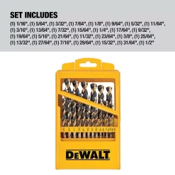 Drill Bits DEWALT Black And Gold Drill Bit Set (29-Piece) -Deals Power Tool Accessories Store dewalt twist drill bits dwa1189 c3 1000