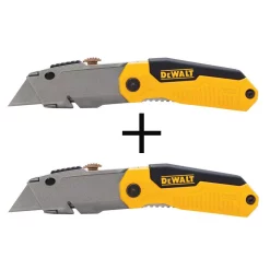 Knives & Blades DEWALT Folding Retractable Utility Knife (2-Pack)