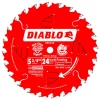 Saw Blades DIABLO 5-3/8 In. X 24-Tooth X 10 Mm Arbor Framing Trim Saw Blade 2 Saw Blades DIABLO 5-3/8 In. X 24-Tooth X 10 Mm Arbor Framing Trim Saw Blade -Deals Power Tool Accessories Store diablo circular saw blades d0524x 64 1000