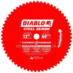 Saw Blades DIABLO 12 In. X 60-Tooth Steel Demon Cermet II Carbide Blade For Ferrous Metals & Stainless Steel