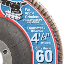 Abrasives DIABLO 4-1/2 In. 60-Grit Steel Demon Grinding And Polishing Flap Disc With Type 29 Conical Design -Deals Power Tool Accessories Store diablo flap discs dcx045060n01f e1 1000