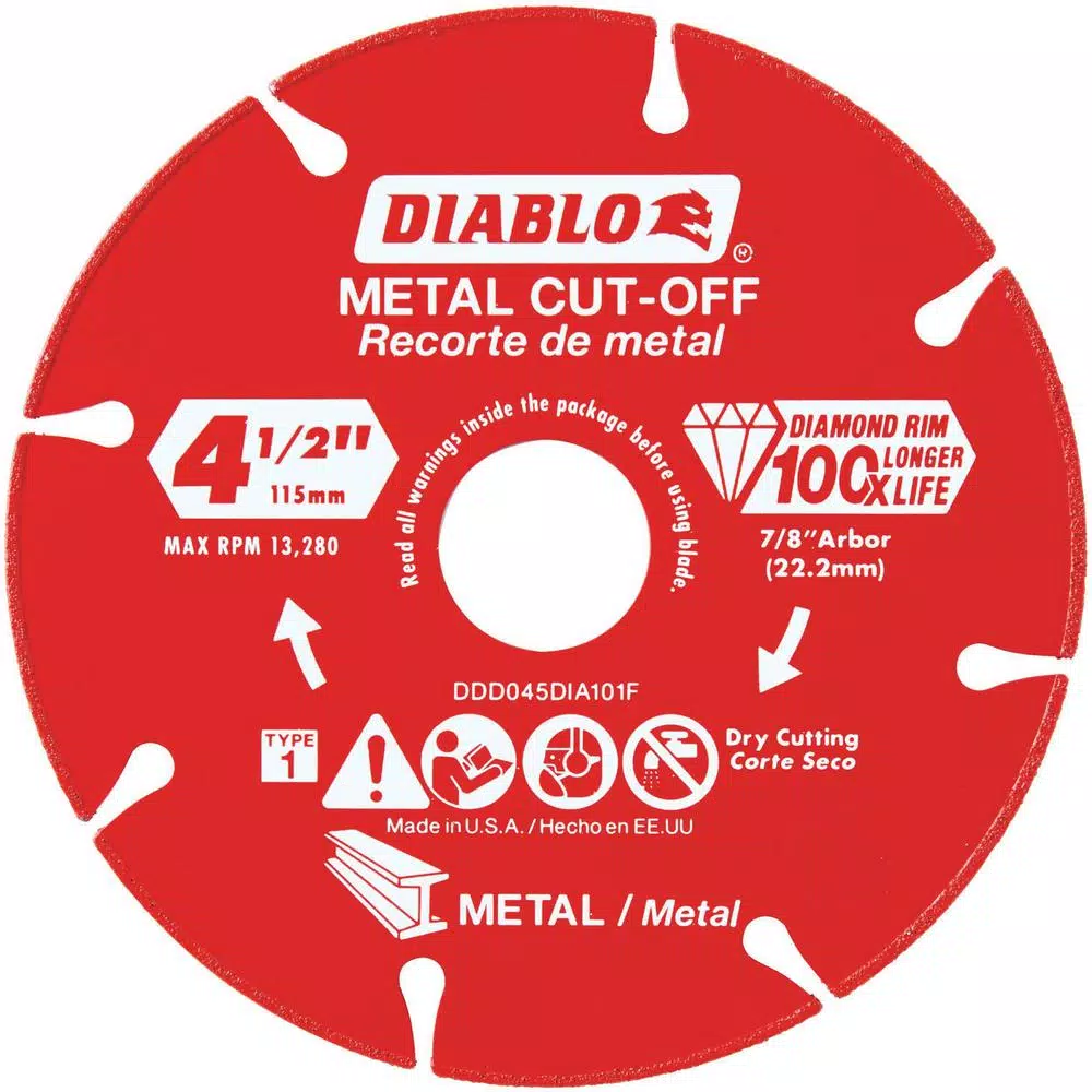 Abrasives DIABLO 4.5 In. Diamond Wheel For Metal Cutting 3 Abrasives DIABLO 4.5 In. Diamond Wheel For Metal Cutting