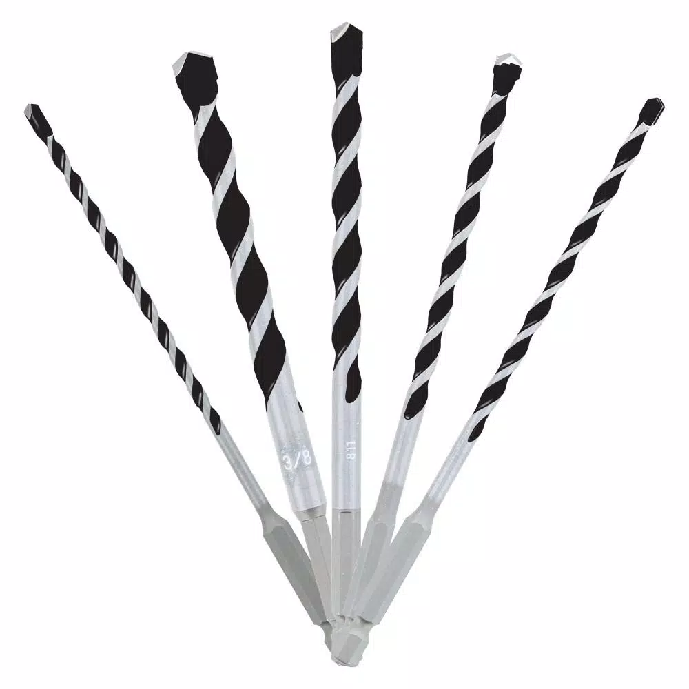 Drill Bits DIABLO Multi-Material Carbide Tipped Hammer Drill Bit Set (5-Pieces) 3 Drill Bits DIABLO Multi-Material Carbide Tipped Hammer Drill Bit Set (5-Pieces)