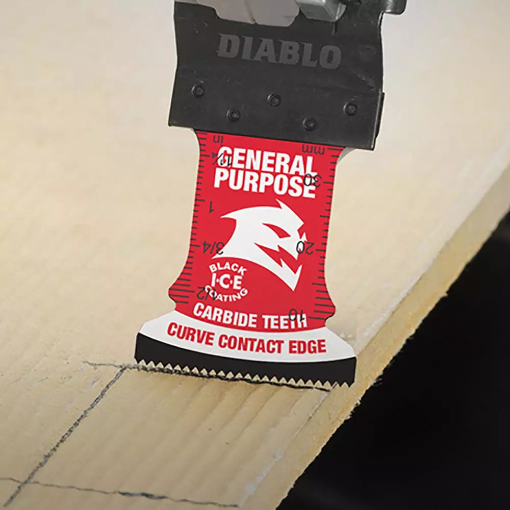 Oscillating Tool Attachments DIABLO 1-1/4 In. Universal Fit Carbide Oscillating Blade For General Purpose Cuts 6 Oscillating Tool Attachments DIABLO 1-1/4 In. Universal Fit Carbide Oscillating Blade For General Purpose Cuts - Image 4