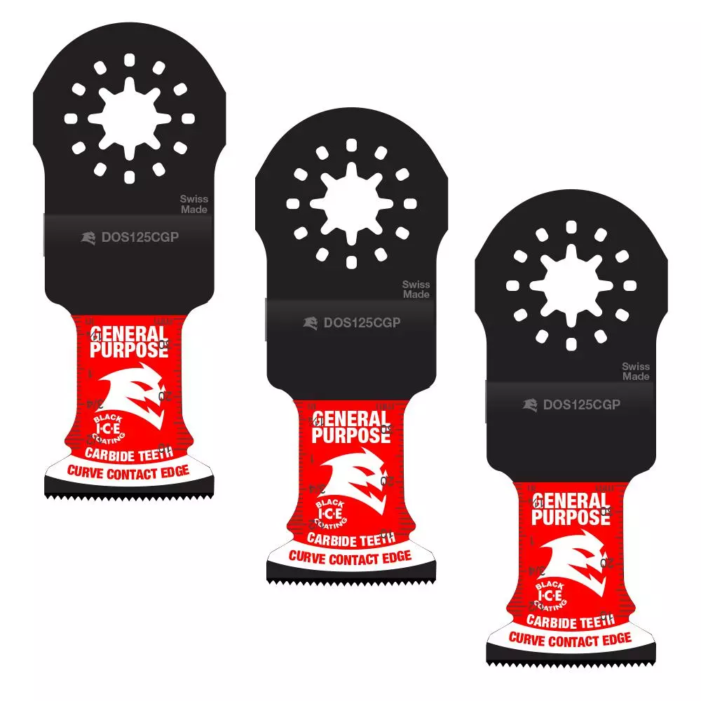 Oscillating Tool Attachments DIABLO 1-1/4 In. Universal Fit Carbide Oscillating Blades For General Purpose Cuts (3-Pack) 3 Oscillating Tool Attachments DIABLO 1-1/4 In. Universal Fit Carbide Oscillating Blades For General Purpose Cuts (3-Pack)