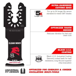 Oscillating Tool Attachments DIABLO 1-1/4 In. Universal Fit Bi-Metal Oscillating Blades For Clean Wood (3-Pack) -Deals Power Tool Accessories Store diablo oscillating tool attachments dou125jbw3 c3 1000