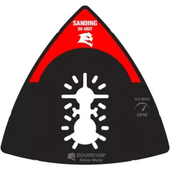 Oscillating Tool Attachments DIABLO 3-1/2 In. 20-Grit Universal Fit Carbide Grit Oscillating Sanding Plate