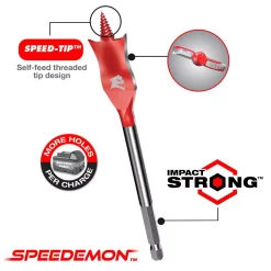 Drill Bits DIABLO 1-1/4 In. X 6 In. SPEEDemon Spade Bit -Deals Power Tool Accessories Store diablo spade drill bits dsp2150 4f 1000