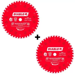 Saw Blades DIABLO 12 In. X 44-Teeth General Purpose Saw Blade (2-Pack) 9 Saw Blades DIABLO 12 In. X 44-Teeth General Purpose Saw Blade (2-Pack) -Deals Power Tool Accessories Store diablo table saw blades miter saw blades d124444vp a0 1000