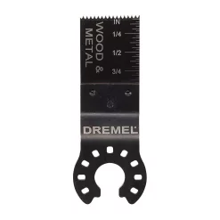Oscillating Tool Attachments Dremel Multi-Max Oscillating Tool 3/4 In. Flush Cut Blade For Wood, Metal, Plastic, And Drywall
