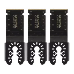 Oscillating Tool Attachments Dremel Multi-Max 1-1/2 In. Oscillating Tool Universal Carbide Flush Cutting Blades For Wood, Metal, And Cement (3-Pack)