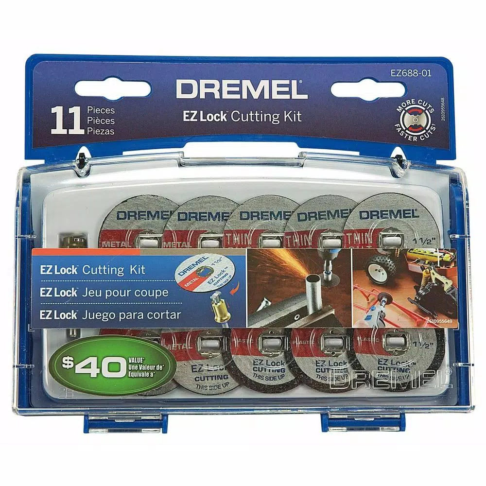 Rotary Tool Accessories Dremel EZ Lock Rotary Tool Cut-Off Wheel Set For Metal And Plastic (11-Piece) 3 Rotary Tool Accessories Dremel EZ Lock Rotary Tool Cut-Off Wheel Set For Metal And Plastic (11-Piece)