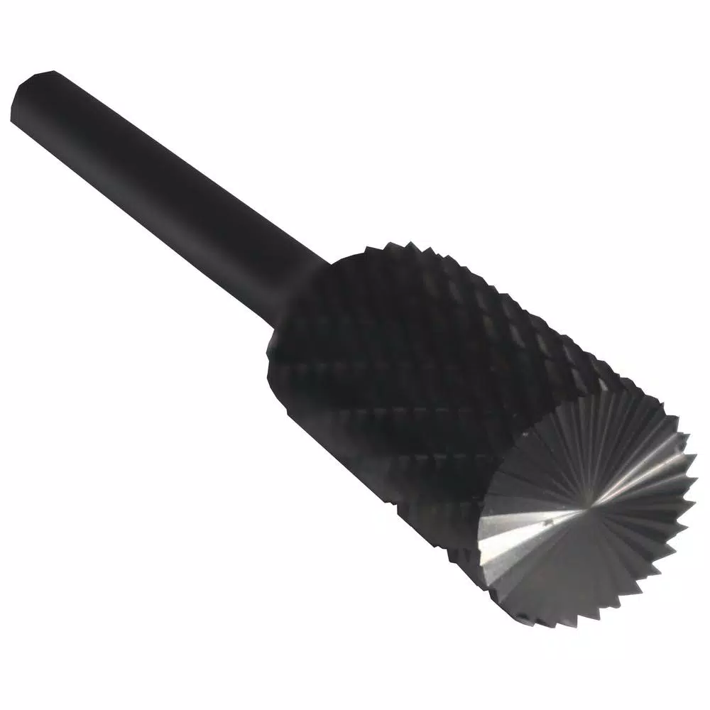Rotary Tool Accessories Drill America 1/2 In. X 1 In. Cylindrical End Cut Solid Carbide Burr Rotary File Bit With 1/4 In. Shank 4 Rotary Tool Accessories Drill America 1/2 In. X 1 In. Cylindrical End Cut Solid Carbide Burr Rotary File Bit With 1/4 In. Shank - Image 2
