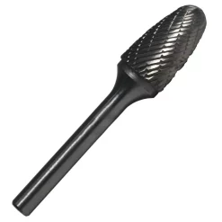Rotary Tool Accessories Drill America 3/4 In. X 1-1/4 In. Tree Radius End Solid Carbide Burr Rotary File Bit With 1/4 In. Shank