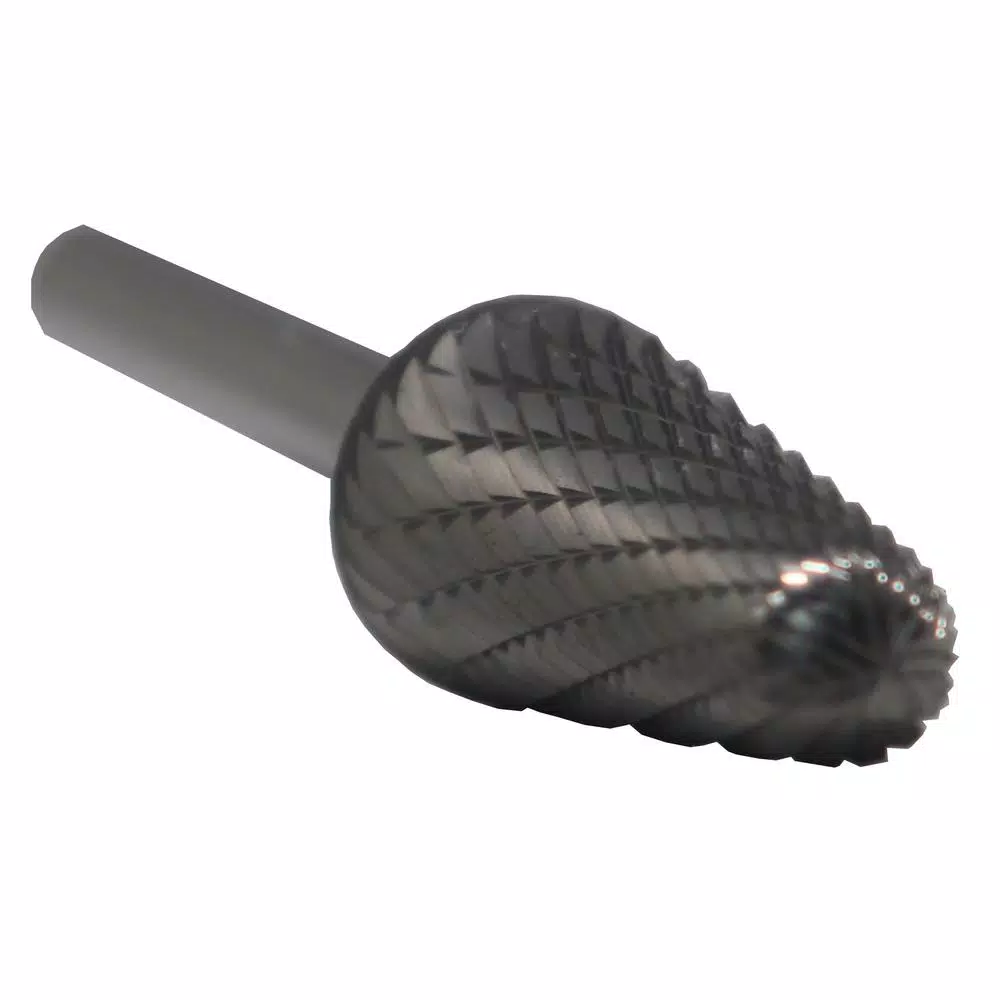 Rotary Tool Accessories Drill America 5/8 In. X 1-5/16 In. Cone Solid Carbide Burr Rotary File Bit With 1/4 In. Shank 4 Rotary Tool Accessories Drill America 5/8 In. X 1-5/16 In. Cone Solid Carbide Burr Rotary File Bit With 1/4 In. Shank - Image 2