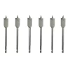 Drill Bits Drill America Carbon Steel Spade Drill Bit Set (6-Pieces) -Deals Power Tool Accessories Store drill america spade drill bits dms71 1040 64 1000