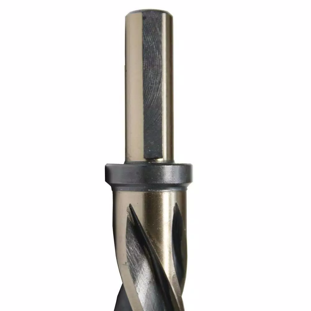 Drill Bits Drill America 5/8 In. High Speed Steel Black And Gold Bridge/Construction Reamer Bit With 1/2 In. Shank 7 Drill Bits Drill America 5/8 In. High Speed Steel Black And Gold Bridge/Construction Reamer Bit With 1/2 In. Shank - Image 5