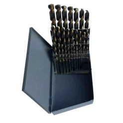 Drill Bits Drill America Heavy Duty High Speed Steel Mechanic Length Drill Bit Set (29-Pieces)