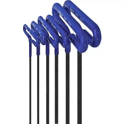 Hand Tool Sets Eklind 6 In. Series Cushion Grip Hex T-Key Set With Pouch Size 2 Mm To 6 Mm (6-Piece)