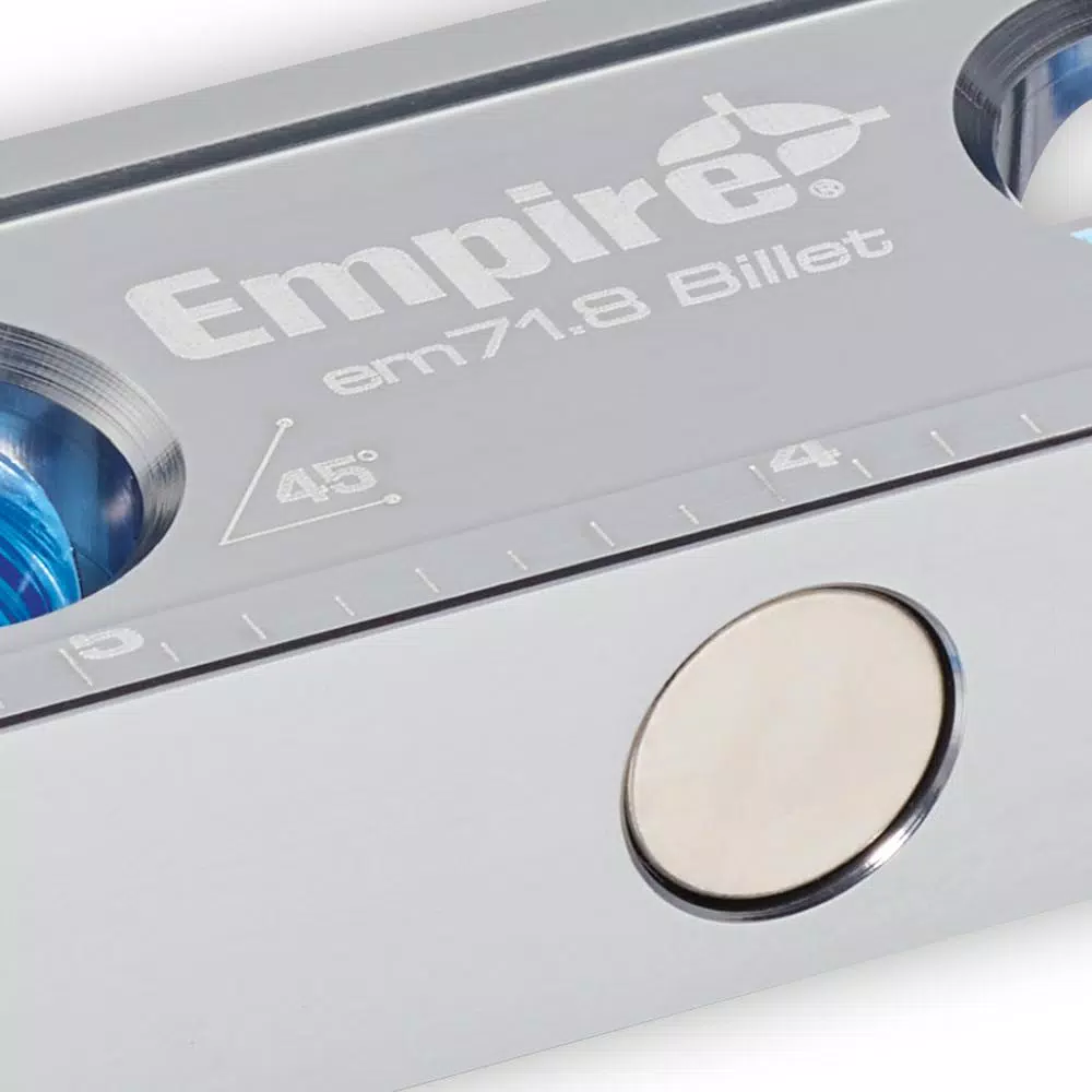 Measuring Tools Empire 8 In. True Blue Magnetic Billet Torpedo Level 8 Measuring Tools Empire 8 In. True Blue Magnetic Billet Torpedo Level - Image 6