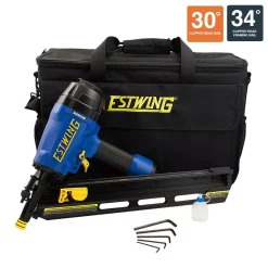 Nail Guns Estwing Pneumatic 34 Degrees Clipped Head Framing Nailer With Padded Bag -Deals Power Tool Accessories Store estwing framing nailers efr3490 4f 1000