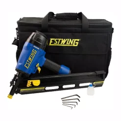 Nail Guns Estwing Pneumatic 34 Degrees Clipped Head Framing Nailer With Padded Bag