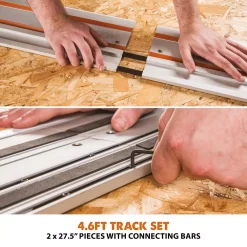 Saw Tracks Evolution Power Tools 55 In. Circular Saw Track With Clamps, Glide Strips And Carry Bag -Deals Power Tool Accessories Store evolution power tools saw tracks st1400 40 1000