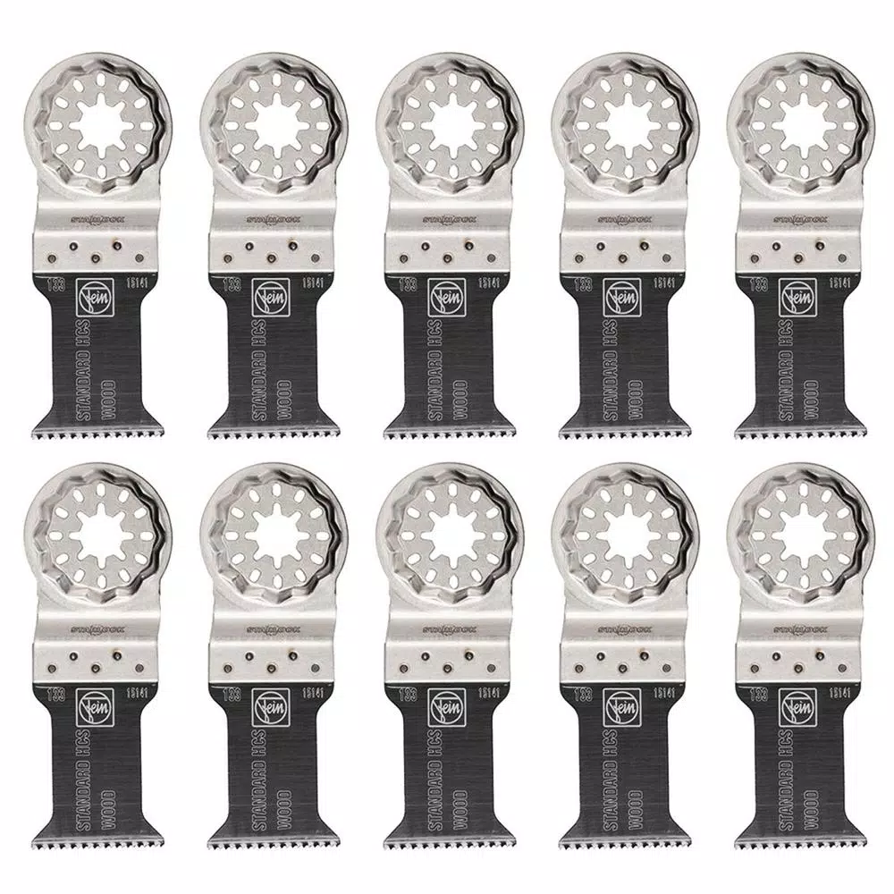 Oscillating Tool Attachments FEIN 1-3/8 In. E-Cut Standard Saw Blade Starlock (10-Pack) 3 Oscillating Tool Attachments FEIN 1-3/8 In. E-Cut Standard Saw Blade Starlock (10-Pack)