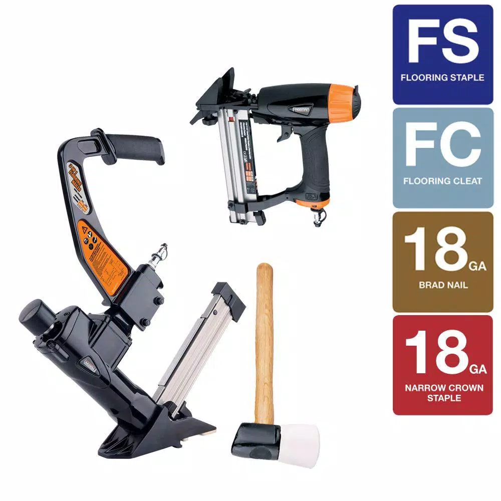 Nail Guns Freeman Professional Pneumatic Flooring Nailer Kit (2-Piece) 4 Nail Guns Freeman Professional Pneumatic Flooring Nailer Kit (2-Piece) - Image 2