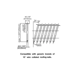 Nail Guns Freeman Pneumatic 15 Degree 1-3/4 In. Rapid Fire Coil Roofing Nailer 14 Nail Guns Freeman Pneumatic 15 Degree 1-3/4 In. Rapid Fire Coil Roofing Nailer -Deals Power Tool Accessories Store freeman roofing nailers pcn450 66 1000