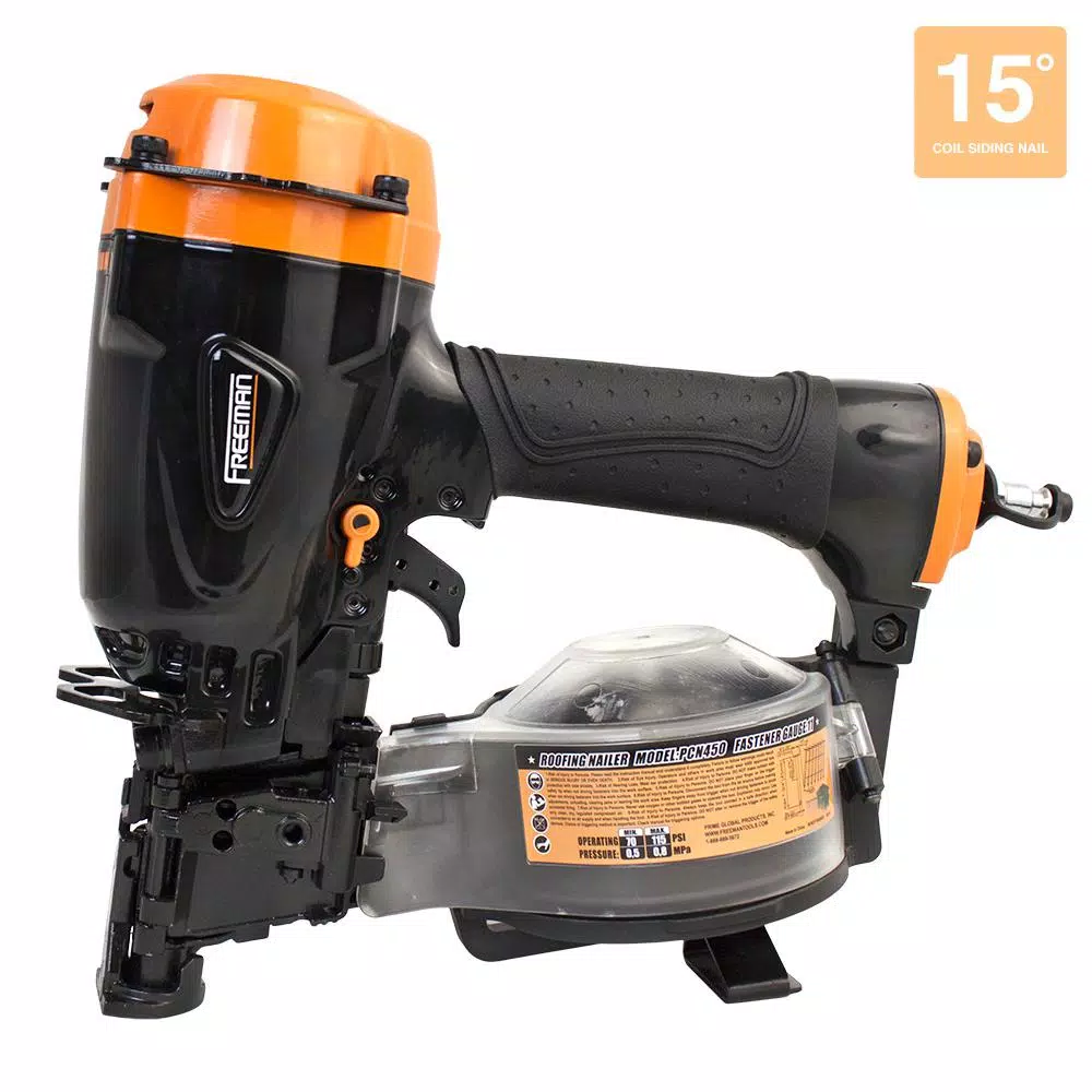 Nail Guns Freeman Pneumatic 15 Degree 1-3/4 In. Rapid Fire Coil Roofing Nailer 9 Nail Guns Freeman Pneumatic 15 Degree 1-3/4 In. Rapid Fire Coil Roofing Nailer - Image 7