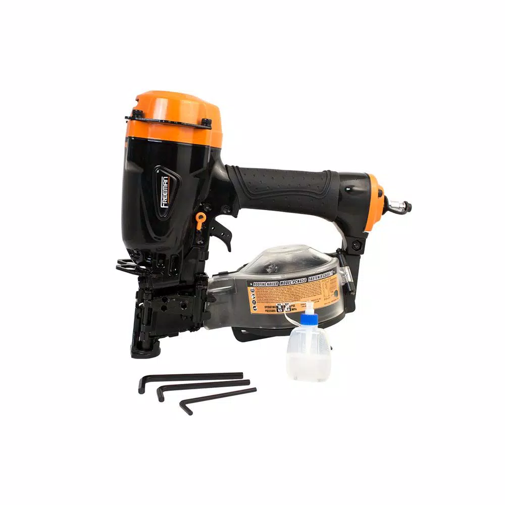 Nail Guns Freeman Pneumatic 15 Degree 1-3/4 In. Rapid Fire Coil Roofing Nailer 4 Nail Guns Freeman Pneumatic 15 Degree 1-3/4 In. Rapid Fire Coil Roofing Nailer - Image 2